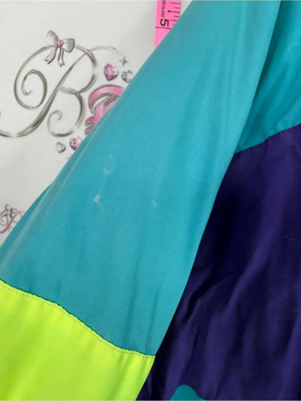 Sunice Teal, Purple & Neon Yellow Ski Jacket